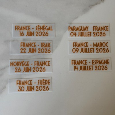 FRANCE Patch Badge MDT Match Detail World Cup 2026 Sweden Norway Iraq Spain