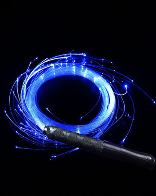 6Ft LED Fiber Optic Whip Dance, USB Rechargeable, 7 Colors, 4 Modes, Rainbow Bri