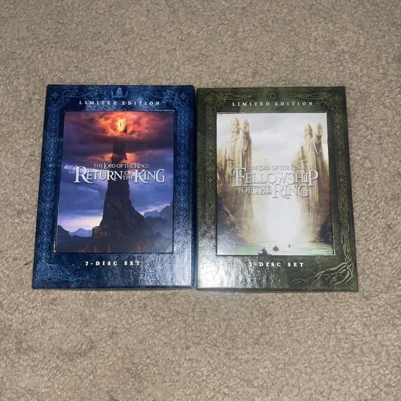 Lot Of 2 Lord Of The Rings Limited Edition Two Discs Sets
