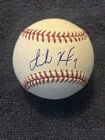 ISIAH KINER-FALEFA SIGNED AUTOGRAPHED OML BASEBALL BECKETT BW30098 RED SOX