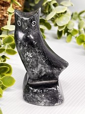 Vintage Carved Soapstone Owl MANKI Canada