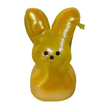 Peeps 6" Iridescent Yellow Plush Bunny Stuffed Animal
