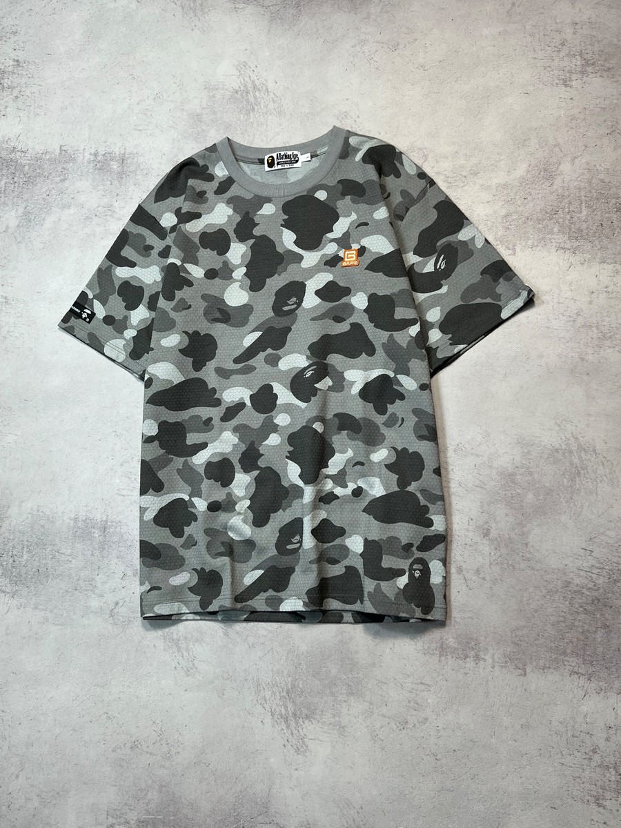 NEW! A Bathing Ape Bape Honeycomb Camo T-Shirt Size L | eBay