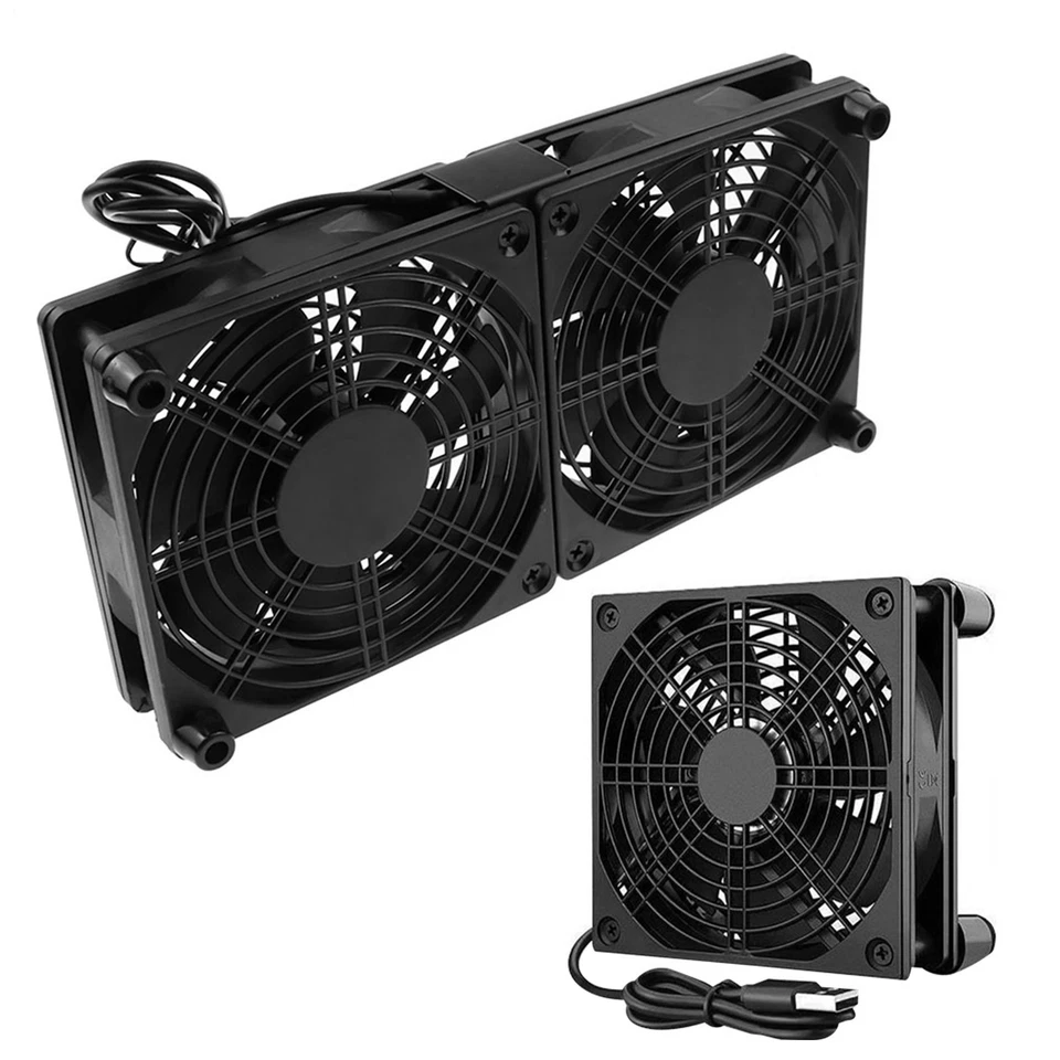 Cooling Fan PC Router Case Fan | USB Computer Cabinet Cooler Blower Fan - Image 2 of 4