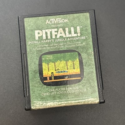 X Pitfall Atari 2600 Game Cartridge AX-018 Activision Vintage 1982 Tested Works