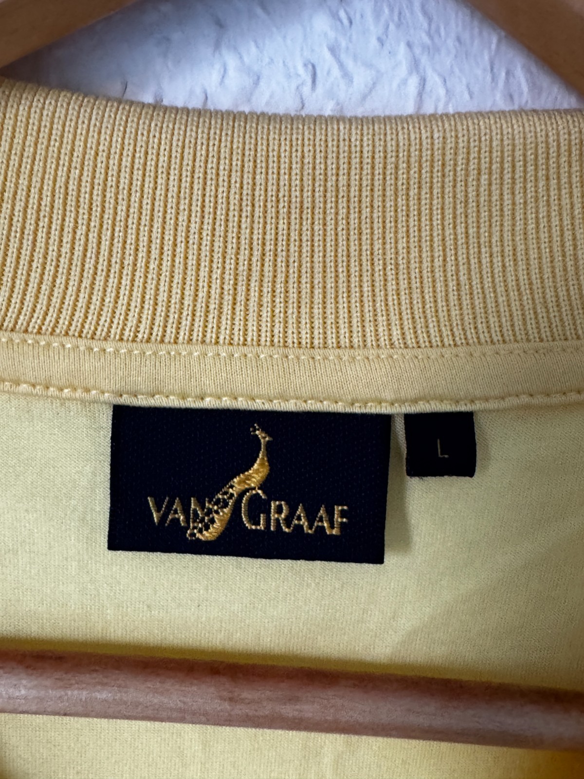 Van Graaf Men's Classic Yellow Polo Shirt - Size L image 5