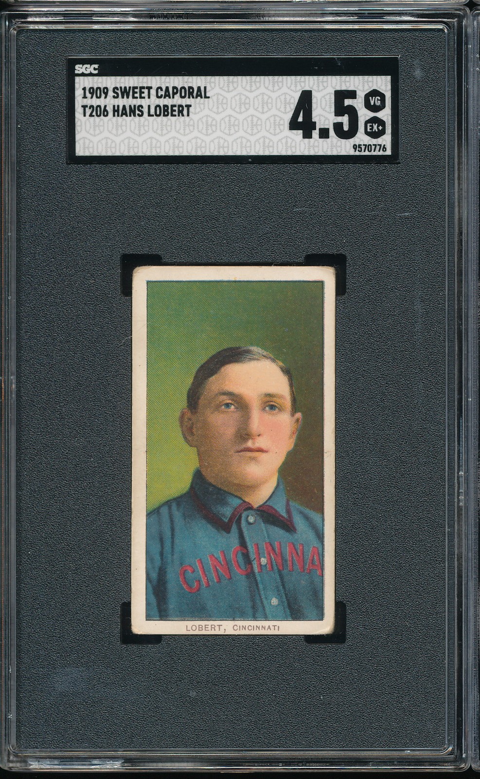 T206 Sweet Caporal 150/30 Hans Lobert SGC 4.5 - Cincinnati