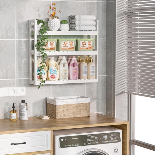 Verstellbares Schicht Badezimmerregal - Wandmontage Organizer - Bild 7 von 9