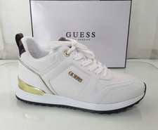 Guess Los Angeles Kadlin Logo Detallado Retro Jogger Tenis Blanco Talla 8