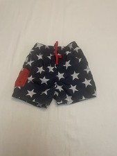 OP Ocean Pacific Boys Toddler 6-12 Months Swimming Trunks. Red-White-Blue