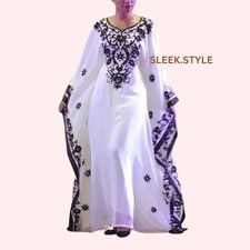 Kaftan Hand Work Dress Islamic Stylish Long Moroccan Dubai Farasha Gown Abayaa