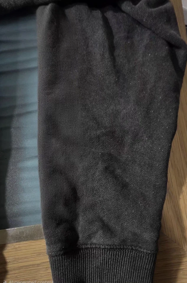 Sudadera con Capucha BDG Bonfire Cremallera Completa Negra Para Hombre Talla Grande Foto 3 de 4