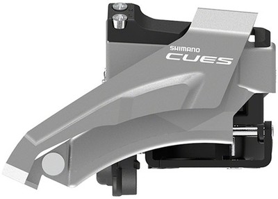 Shimano CUES FD-U4000-L Front Derailleur - 9/10-Speed, Double, Top-Swing, Low Cl