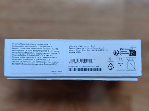 Apple Magic Mouse - Black USB-C (modèle MXK63Z/A) - Imagen 3 de 7