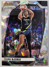 2024 WNBA Prizm #105 Teaira McCowan Ice Prizm