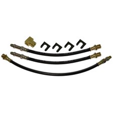 60 Chevy Gmc Truck Front Rear Drum Brake Rubber Flex Hose Line Set Kit Wtee