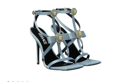 Blue Versace Heels 