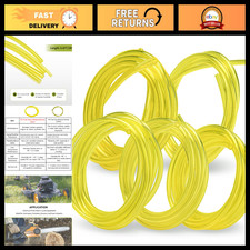 5 Sizes Clear PU Fuel Line Hose Gas Tubing for 2-Stroke Small Engine Repair