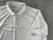 Nike Golf Polo Shirt Tour Performance Men s 3XL White Dri-FIT Short Sleeve mark