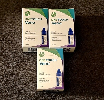 OneTouch Verio Level 3 Control Solution X 3 - Exp. 04/2026 & 10/2026