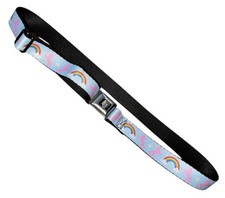Buckle-Down Blue Unicorn Rainbows Adjustable 20  -36  Belt with Car Style Buckle