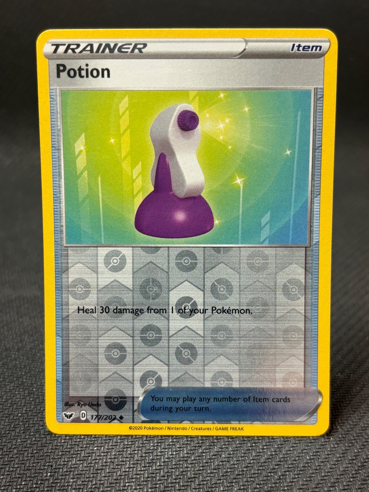 Potion 177/202 Uncommon Sword & Shield Pokemon Reverse Holo Lightly Played