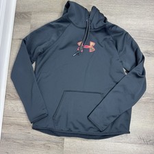Under Armour Storm Hoodie Women s Large Black Pink Camo Fleece Hunting Outdoors