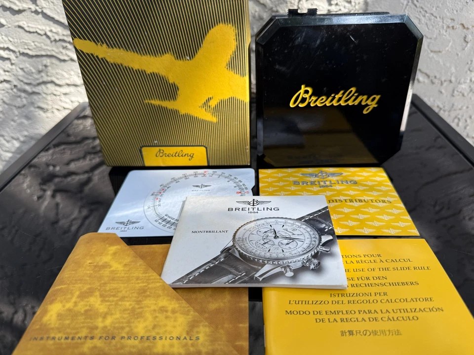 Orologio Breitling Navitimer Montbrillant A41330 2001 422A bracciale scatola e libretti - Immagine 3 di 4