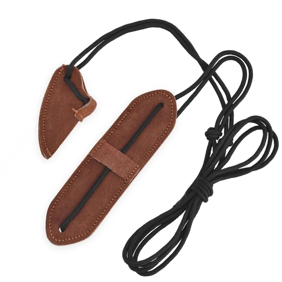 Corda Stringer Per Arco Ricurvo Longbow in Pelle E Nylon Per Sostituzione Facile - Immagine 4 di 4