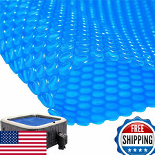 Frienda Winter 6x6 ft 16 Mil Square Hot Tub Pool Spa Solar Cover Blanket