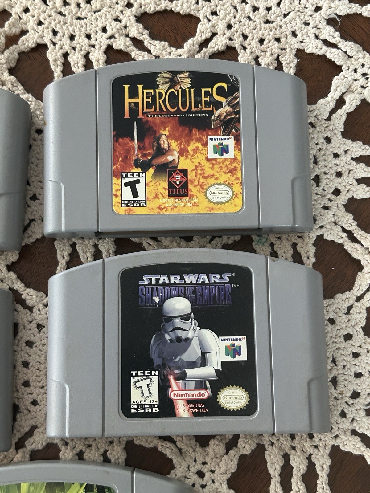 N64 (Nintendo 64) Lot of 5 incl. Hercules, Turok