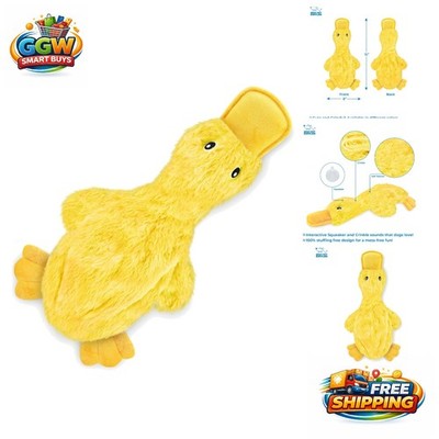 Mess-Free Interactive Duck Chew Toy for Active Dogs - Ideal for Fetch Lovers