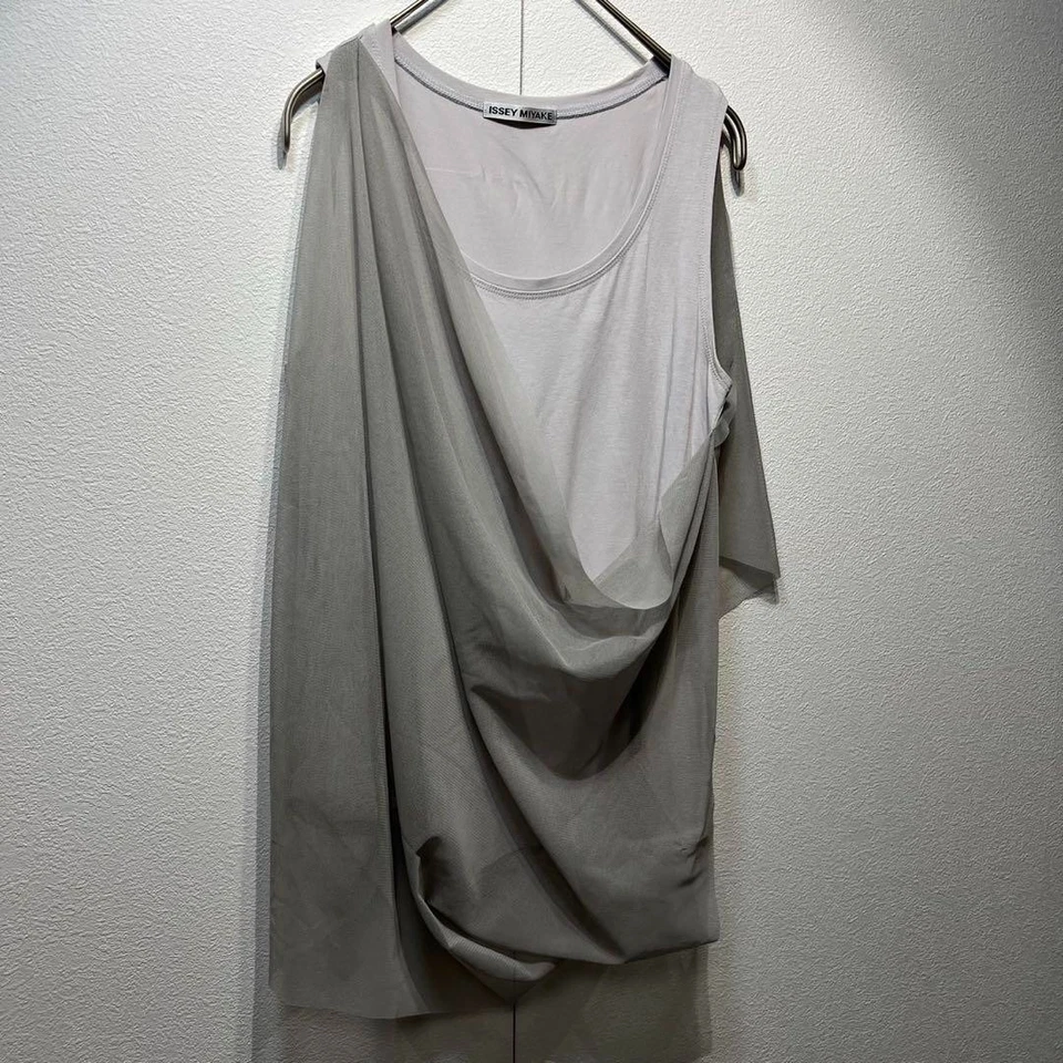 Issey Miyake винтажный вискозы кружева док-дизайн Майка - Изображение 2 из 4