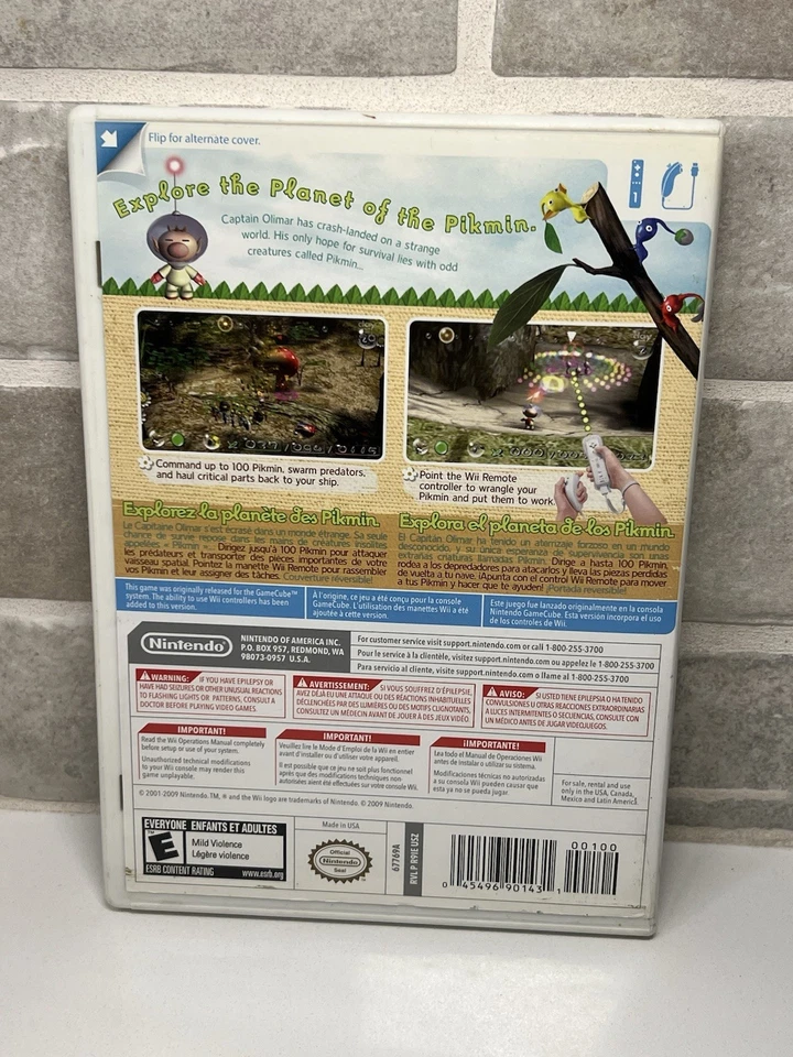 Pikmin - New Play Control - Nintendo Wii - 2009 - CIB Complete - Image 3 of 4