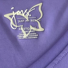 Just My Size Top Women's  3X- Purple Like In 1st Picture