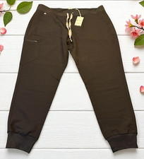 FIGS Women High Waisted Zamora Jogger Pants Scrubs XXL Black NWT