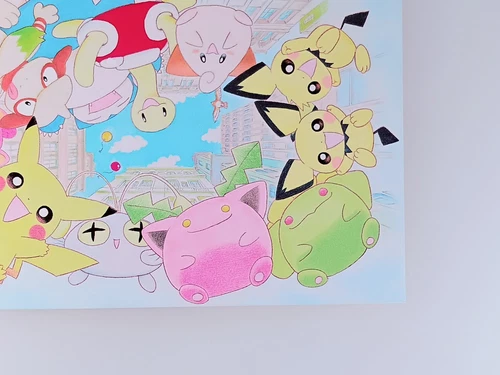 Postal Pokémon Pikachu & Friends por Keiko Fukuyama rara Nintendo de Japón - Imagen 4 de 7