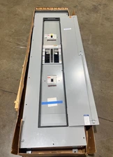 Eaton PRL2A Panelboard 400A 480/277V 3PH 18Cir MCB Panel 250A Subfeed 3R Encl