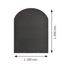 Pedana salva pavimento in lamiera per stufa a pellet legna camino caminetto cm 6