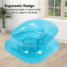 Inflatable Sofa PVC Transparent Ergonomic Blow Up Chair For Indoor Bedroom