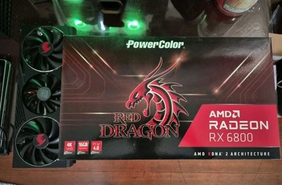 PowerColor Red Dragon AMD Radeon RX 6800 XT 3DHR OC 16GB GDDR6 Graphic Card