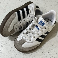 Toddler- Adidas Samba OG Sneakers In Cloud White Core Black and Gum Size 7 New