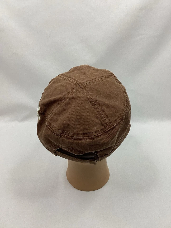 Boné feminino DUKE’S WAIKIKI cadete militar marrom padrão floral ajustável - Imagem 4 de 4