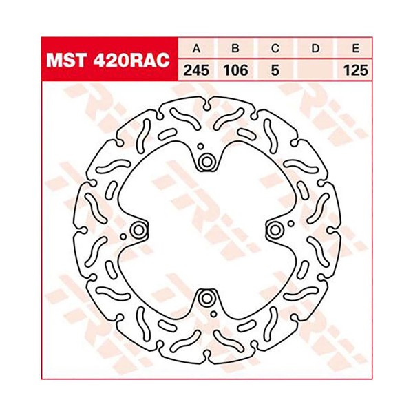 TRW Bremsscheibe (FüR: Ducati Hypermotard 950 ABS B 19-21 Hinten )-image