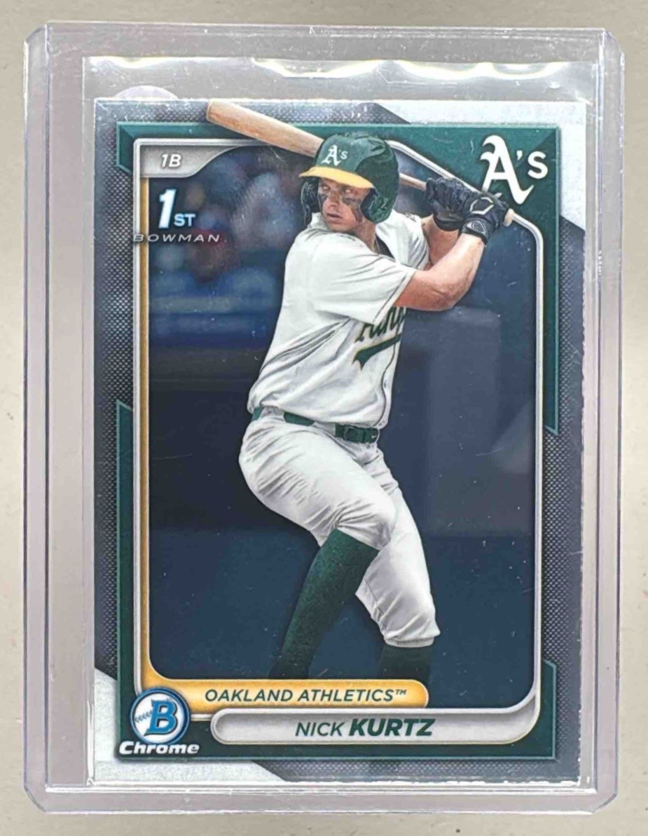 Nick Kurtz 2024 Bowman Draft #BDC-56 Chrome Rookie 1st RC A1