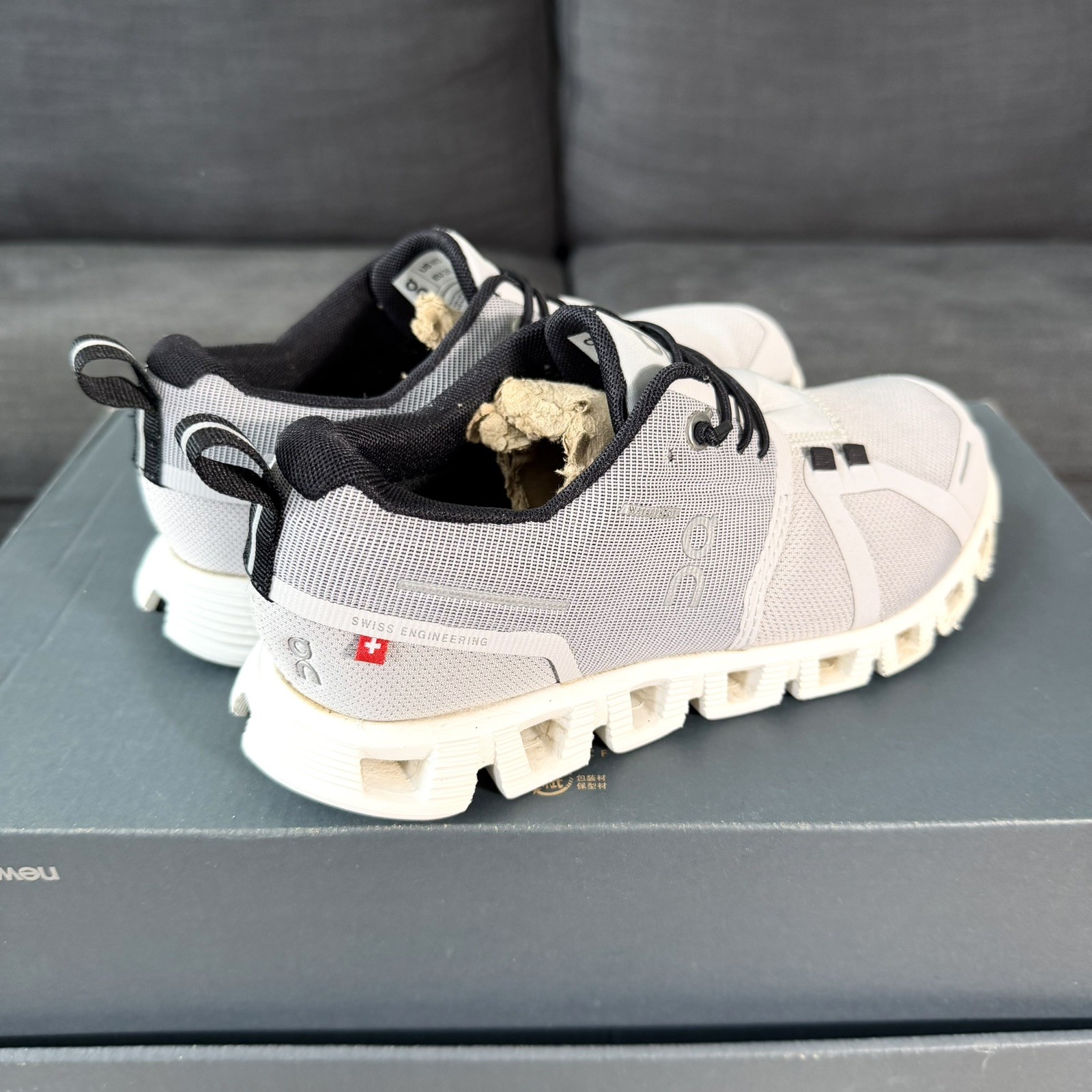 On Cloud 5 Waterproof Gray CloudTec Running Sneak… - image 3