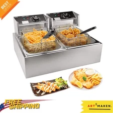 High-Capacity 3400W Electric Oil Fryer - Perfect for Restaurants & Home Cooking