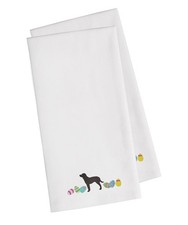 American Water Spaniel Easter Eggs Embroidered Towel Set of 2 CK1597WHTWE