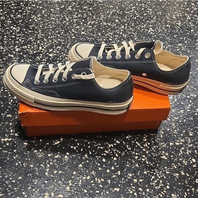 Converse Chuck 70 OX Black/Black/Egret Low Top Canvas Sneakers 162058C