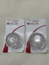 Lot of 2 Delta RP2390 Clear Faucet Handle Knobs NOS Genuine Parts USA